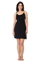 AMANTE SLP10105-BLACK SATIN EDGE SLEEP CHEMISE