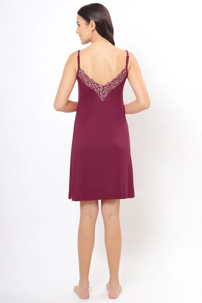 AMANTE SLP26202-ANEMONE LACE TOUCH SLEEP CHEMISE
