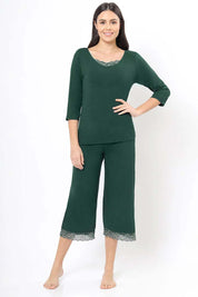 AMANTE SLT26203-BOTANICAL GARDENS LACE TOUCH SLEEP TOP