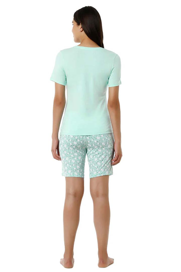 AMANTE SLT83801-BLUE LIGHT SCOOP NECK SLEEP TEE