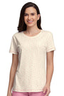 AMANTE SLT83801-DITSY HEART PR SCOOP NECK SLEEP TEE