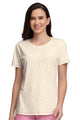 AMANTE SLT83801-DITSY HEART PR SCOOP NECK SLEEP TEE