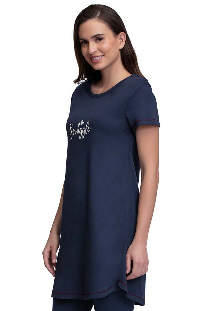 AMANTE SLT84001-MIDNIGHT SCOOP NECK SLEEP TUNIC