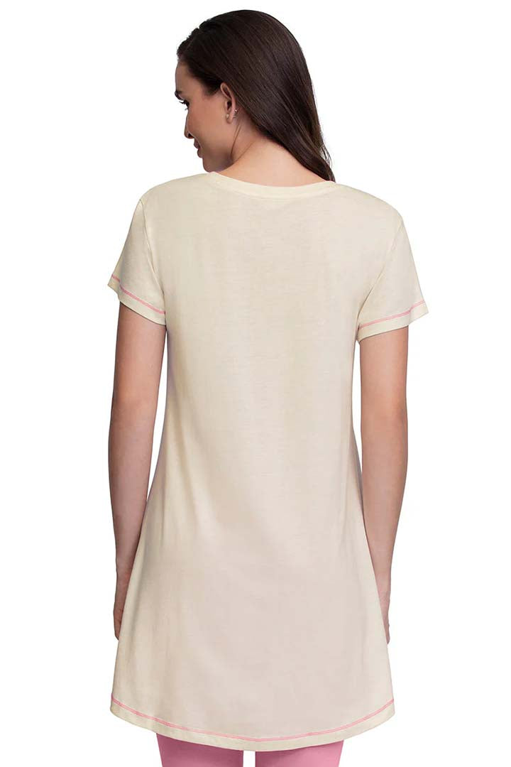 AMANTE SLT84001- WHITESMOKE SCOOP NECK SLEEP TUNIC