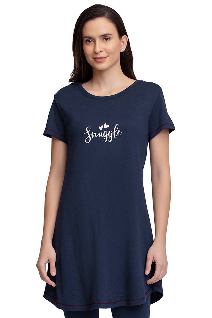 AMANTE SLT84001-MIDNIGHT SCOOP NECK SLEEP TUNIC