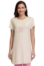 AMANTE SLT84001- WHITESMOKE SCOOP NECK SLEEP TUNIC
