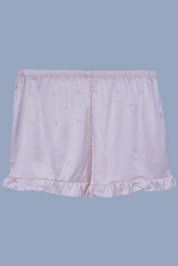 AXTZH Chic 2-Piece Nightwear Set with Strappy Top and Sheer Shorts for Effortless Elegance X3681-IVORY-A6S