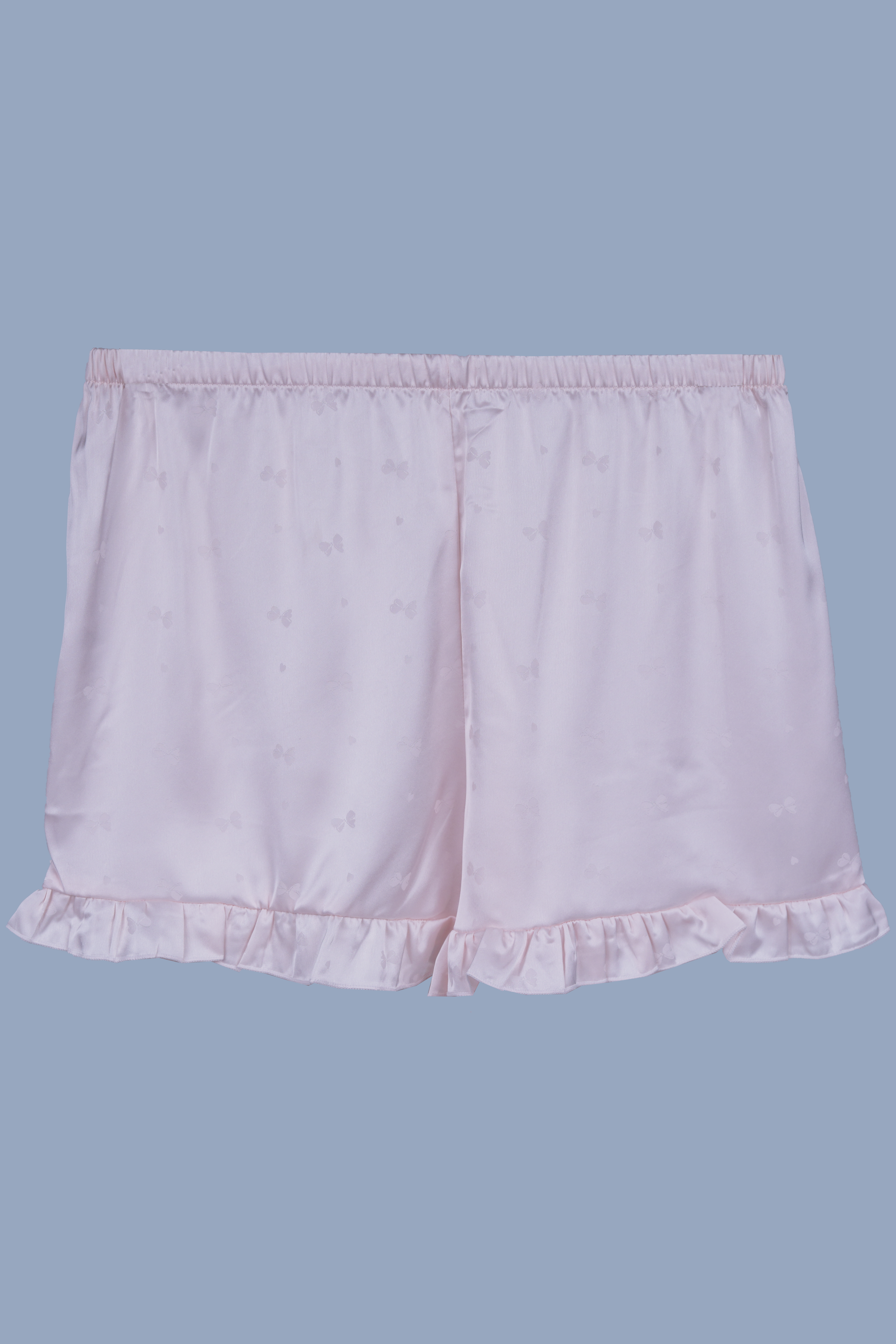 AXTZH Chic 2-Piece Nightwear Set with Strappy Top and Sheer Shorts for Effortless Elegance X3681-IVORY-A6S