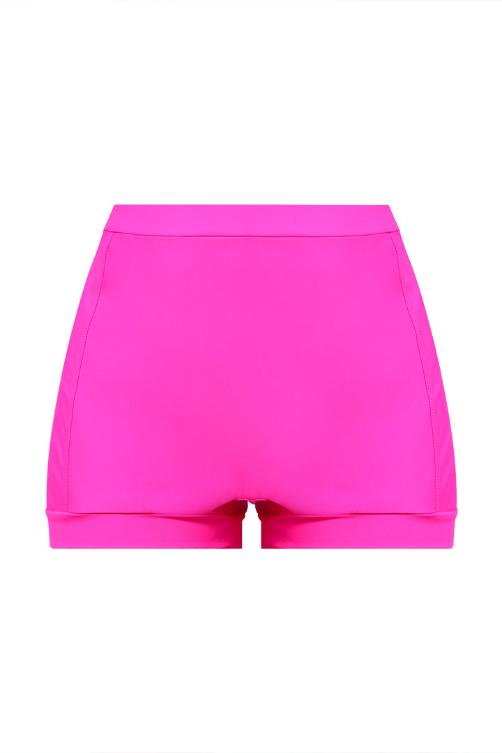 AXTZH Stylish Two-Piece Swim Set Featuring Sleek Bralette and Skirt Overlay Bottom for Women-X2517-NPINK-2PS