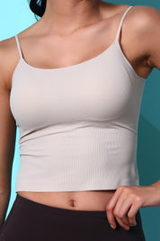 AXTZH Sexy Bralette Featuring Lightweight Stretch and Smooth Contour Design X4123-BEIGE-CP123