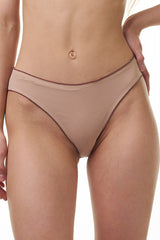 BELLAGIO PANTY-BP0817 Nude Low Rise Net Self Design Bikini Panty