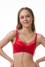 BELLAGIO BRA-BB1325 Red Underwired Push Up Lightly Padded Medium Coverage Bra