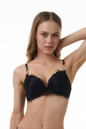 BELLAGIO BRA-BB8075 Lace design Underwired Push Up Lightly Padded Medium Coverage Bra