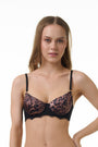 BELLAGIO BRA-BB5565 Lace design Underwired Non Padded double layered Medium Coverage Bra