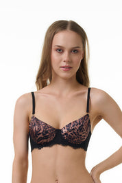 BELLAGIO BRA-BB5565 Lace design Underwired Non Padded double layered Medium Coverage Bra