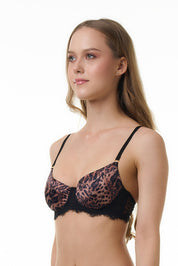 BELLAGIO BRA-BB5565 Lace design Underwired Non Padded double layered Medium Coverage Bra