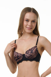 BELLAGIO BRA-BB5565 Lace design Underwired Non Padded double layered Medium Coverage Bra