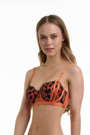 BELLAGIO BRA-BB5342 Lace design Underwired Push Up Lightly Padded Medium Coverage Bra