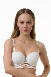 BELLAGIO BRA-BB5341 Lace design Underwired Push Up Lightly Padded Medium Coverage Bra