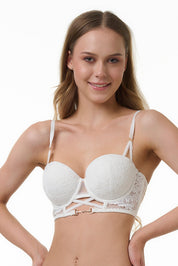 BELLAGIO BRA-BB5341 Lace design Underwired Push Up Lightly Padded Medium Coverage Bra