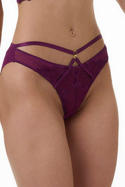 BELLAGIO PANTY-BP5337 Floral lace design Net panty