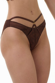 BELLAGIO PANTY-BP5337 Floral lace design Net panty