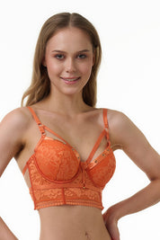 BELLAGIO BRA-BB5333 Lace design Underwired Push Up Lightly Padded Medium Coverage Bra