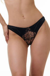 BELLAGIO PANTY-BP5210 Floral lace design Net panty