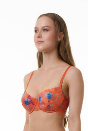 BELLAGIO BRA-BB5338 Lace design Underwired Push Up Lightly Padded Medium Coverage Bra