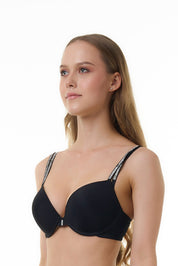 BELLAGIO BRA-BB1009 Solid Underwired Push Up Lightly Padded Medium Coverage Bra