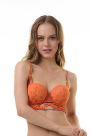 BELLAGIO BRA-BB5341 Lace design Underwired Push Up Lightly Padded Medium Coverage Bra