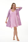 AXTZH NIGHTWEAR-MOR1922000IJ Pinpr Lace Cotton Nightdress with Robe