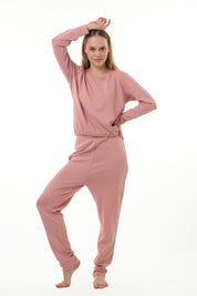 ANGELS NIGHTWEAR-A129IO Round neck full sleeves Top and Pyjama