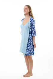 AXTZH NIGHTWEAR-MOR1922000IJ Lace Cotton Nightdress with Robe