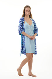 AXTZH NIGHTWEAR-MOR1922000IJ Lace Cotton Nightdress with Robe