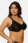 TRIUMPH BRA V160765-BLACK 04 Non Padded Wired Smooth Minimizer Bra