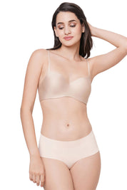 WACOAL BRA WB3A140IN Basic Mold Padded Non-wired 3/4th Cup Everyday Wear Seamless T-Shirt Bra