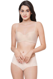 WACOAL BRA WB3A140IN Basic Mold Padded Non-wired 3/4th Cup Everyday Wear Seamless T-Shirt Bra