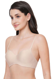 WACOAL BRA WB3A140IN Basic Mold Padded Non-wired 3/4th Cup Everyday Wear Seamless T-Shirt Bra