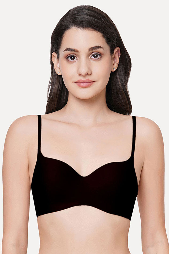 WACOAL BRA WB3A140IN Basic Mold Padded Non-wired 3/4th Cup Everyday Wear Seamless T-Shirt Bra