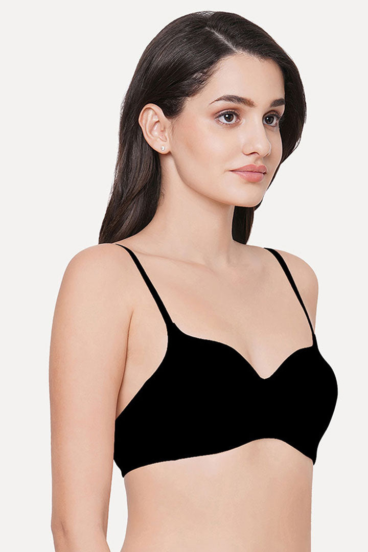 WACOAL BRA WB3A140IN Basic Mold Padded Non-wired 3/4th Cup Everyday Wear Seamless T-Shirt Bra