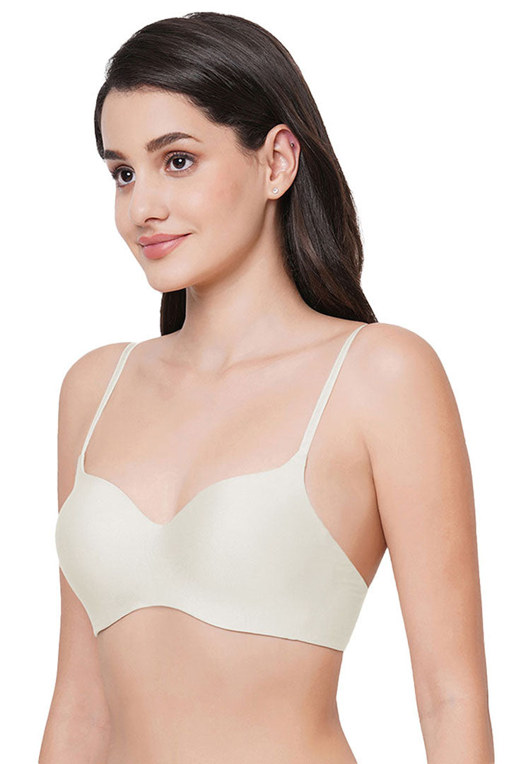 WACOAL BRA WB3A140IN Basic Mold Padded Non-wired 3/4th Cup Everyday Wear Seamless T-Shirt Bra