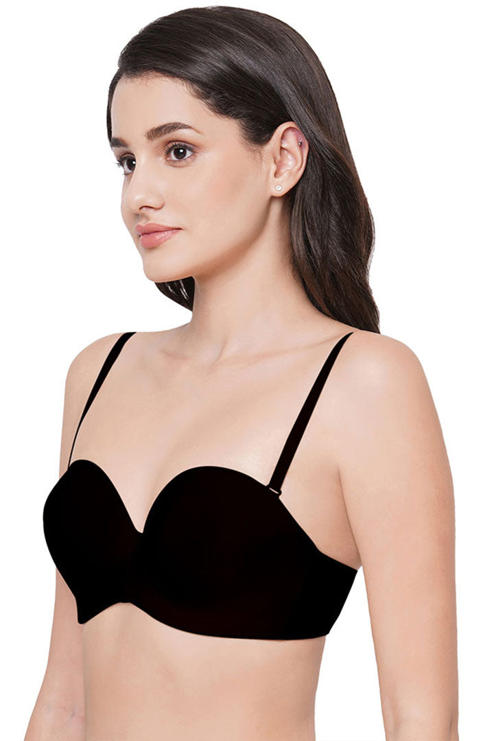 WACOAL BRA WB78720IN Basic Mold Padded Wired Half Cup Everyday Wear Strapless Multiway Bra