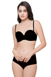 WACOAL BRA WB78720IN Basic Mold Padded Wired Half Cup Everyday Wear Strapless Multiway Bra