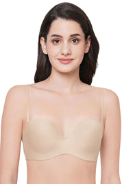 WACOAL BRA WB78720IN Basic Mold Padded Wired Half Cup Everyday Wear Strapless Multiway Bra