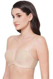 WACOAL BRA WB78720IN Basic Mold Padded Wired Half Cup Everyday Wear Strapless Multiway Bra