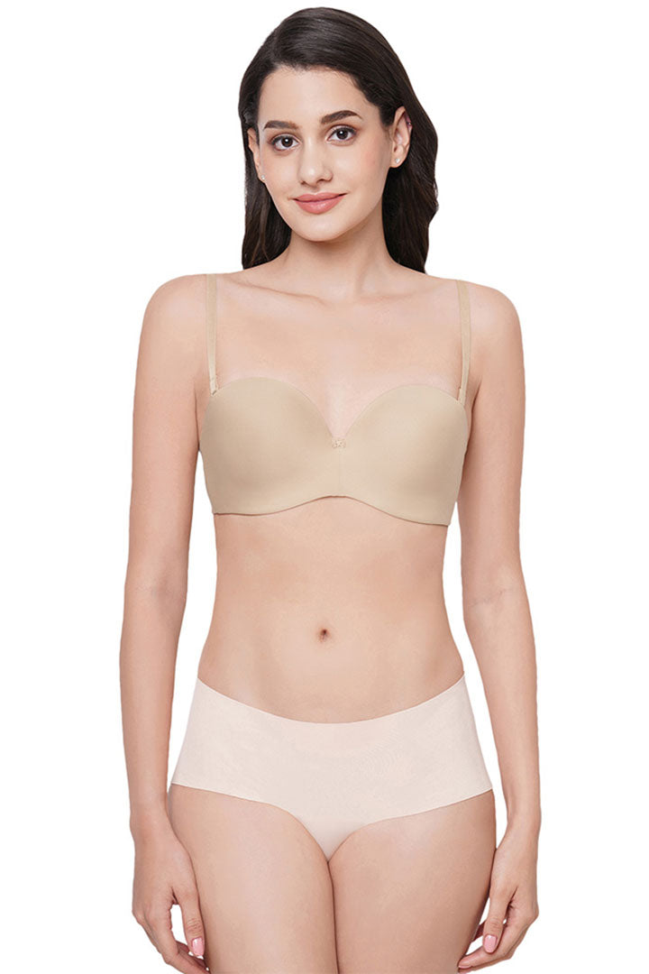 WACOAL BRA WB78720IN Basic Mold Padded Wired Half Cup Everyday Wear Strapless Multiway Bra