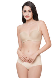 WACOAL BRA WB78720IN Basic Mold Padded Wired Half Cup Everyday Wear Strapless Multiway Bra