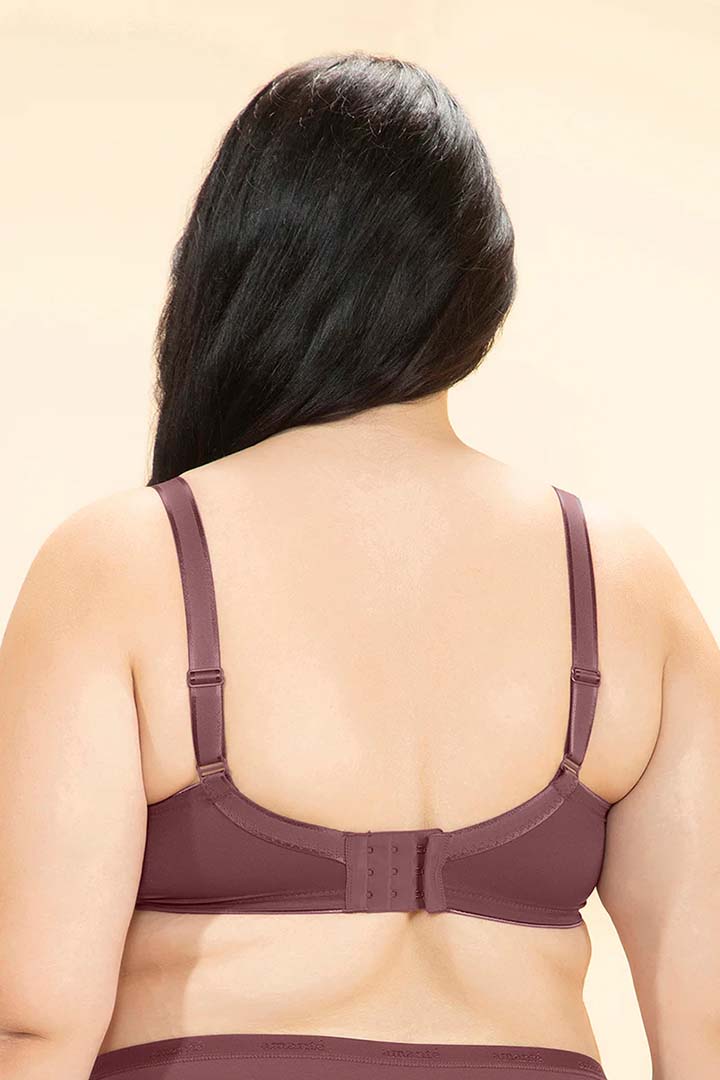 AMANTE BRA -BRA103901-WILD GINGER Delight Comfort Non-Padded Non-Wired Minimizer Bra