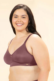 AMANTE BRA -BRA103901-WILD GINGER Delight Comfort Non-Padded Non-Wired Minimizer Bra